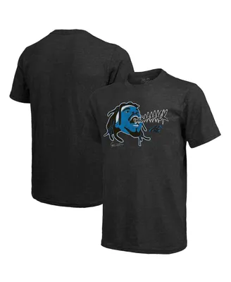 Men's Majestic Threads Cam Newton Black Carolina Panthers Tri-Blend Player Graphic T-shirt