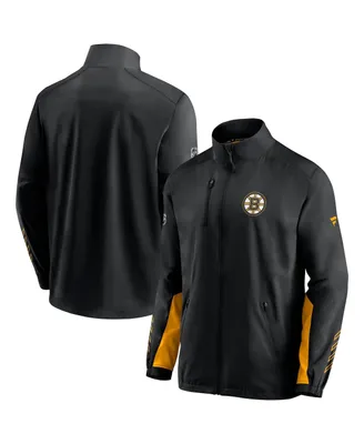 Men's Fanatics Black Boston Bruins Authentic Pro Locker Room Rinkside Full-Zip Jacket