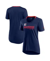 Women's Fanatics Navy New York Rangers Authentic Pro Locker Room T-shirt