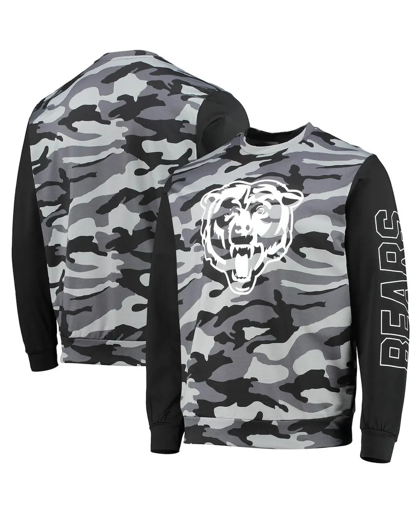 Men's Foco Black Chicago Bears Camo Long Sleeve T-shirt