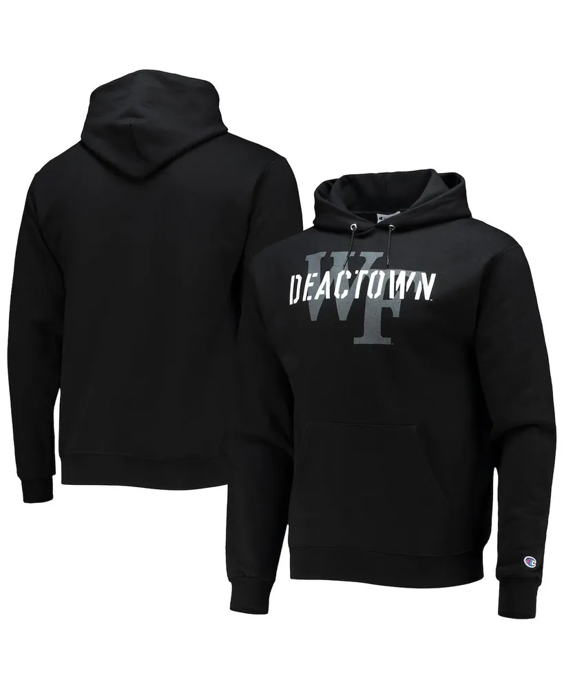 Men's Champion Black Wake Forest Demon Deacons Deactown Pullover Hoodie