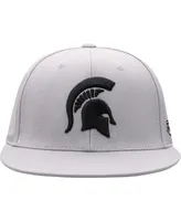 Men's Top of the World Gray Michigan State Spartans Fitted Hat