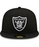 Men's New Era Black Las Vegas Raiders 2001 Pro Bowl Patch Up 59FIFTY Fitted Hat