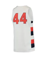 Men's Nike #44 White Syracuse Orange Team Replica Basketball Jersey