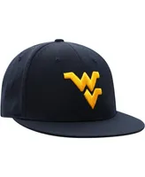 Men's Top of the World Navy West Virginia Mountaineers Team Color Fitted Hat