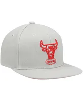 Men's Mitchell & Ness Gray Chicago Bulls Hardwood Classics Tonal Snapback Hat