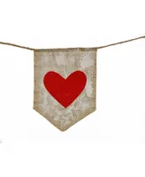 National Tree Company Hearts Jute Garland, 72"