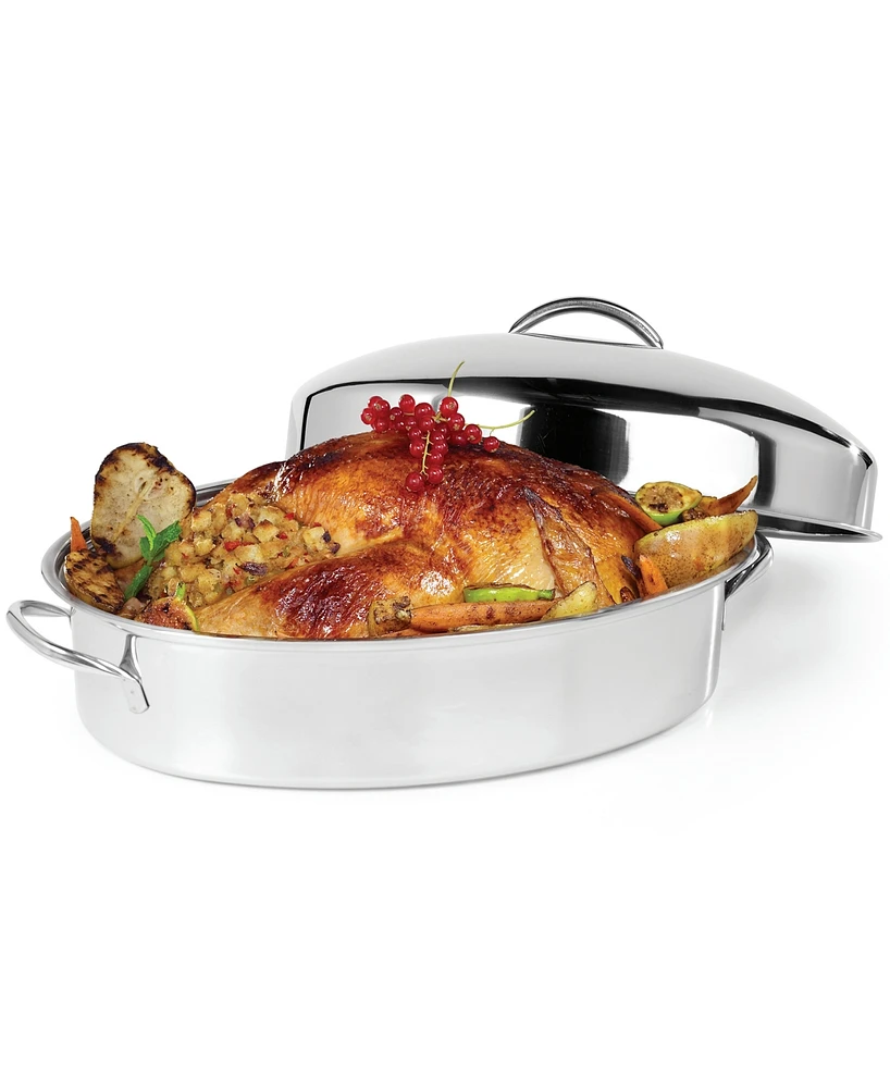 Oval Roasting Pan - Silver