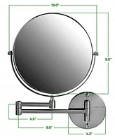 Ovente 9" Wall Mount Mirror