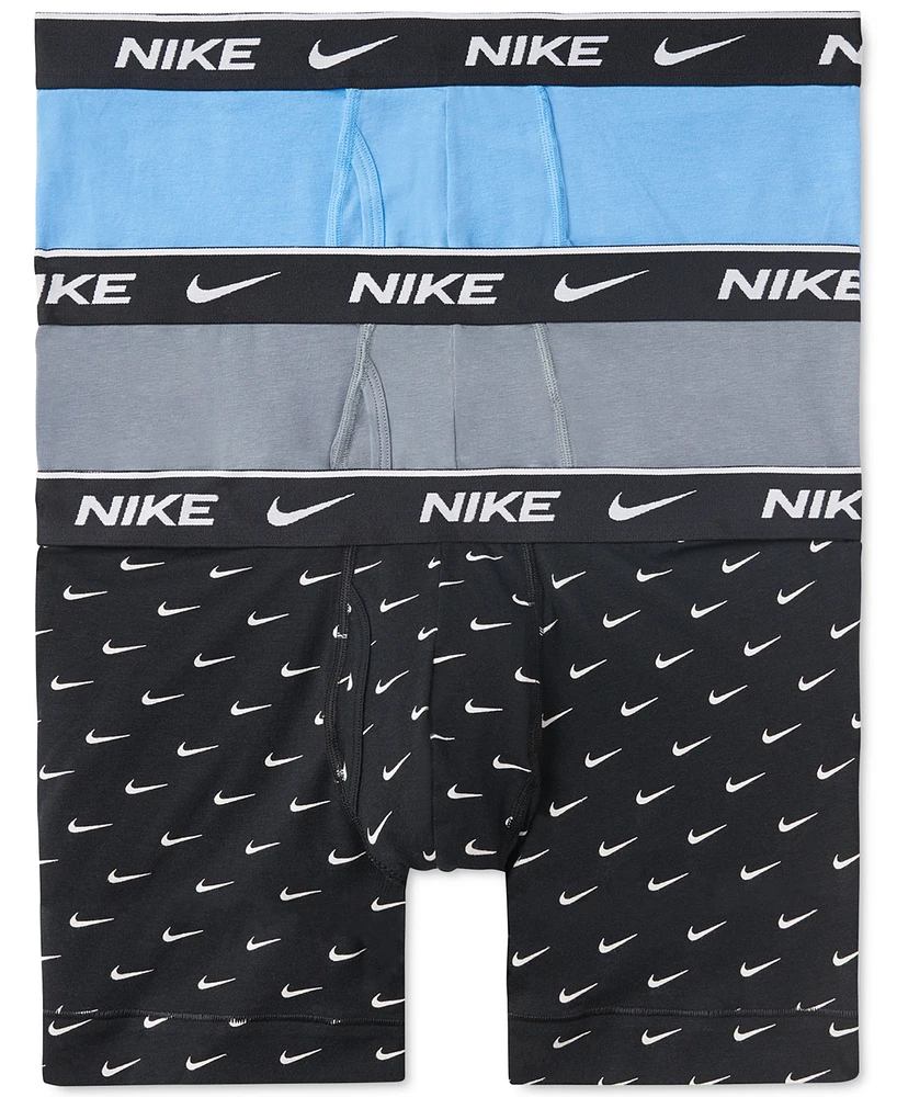 Nike Men's 3-Pk. Dri-fit Essential Cotton Stretch Boxer Briefs