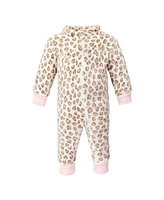 Hudson Baby Girls Plush Jumpsuits