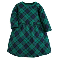 Hudson Baby Baby Girls Hudson Cotton Dresses, Black Watch Plaid