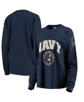 Women's Navy Midshipmen Edith Long Sleeve T-shirt