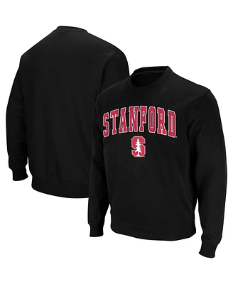 Colosseum Men's Stanford Cardinal Arch & Logo Crew Neck Sweatshirt