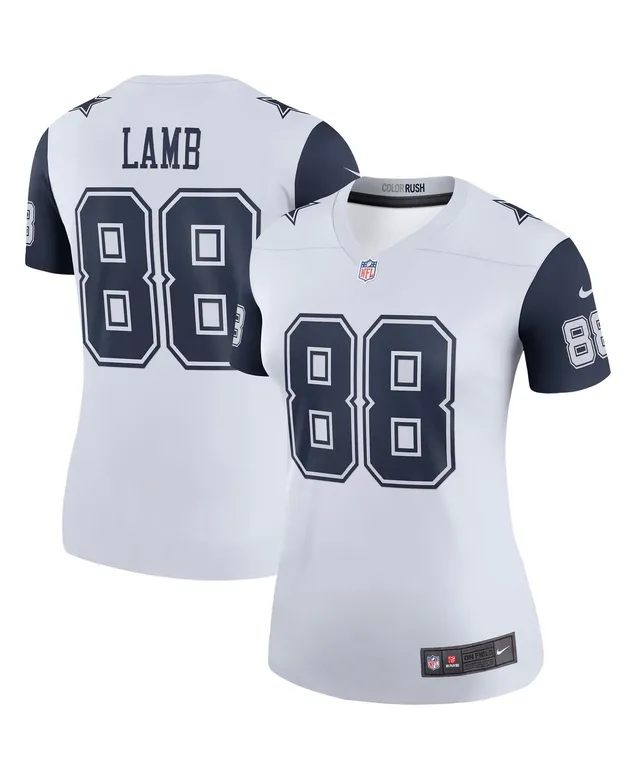 Nike Women's CeeDee Lamb Gray Dallas Cowboys Inverted Legend Jersey - Macy's