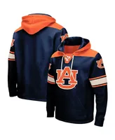 Men's Colosseum Navy Auburn Tigers 2.0 Lace-Up Hoodie