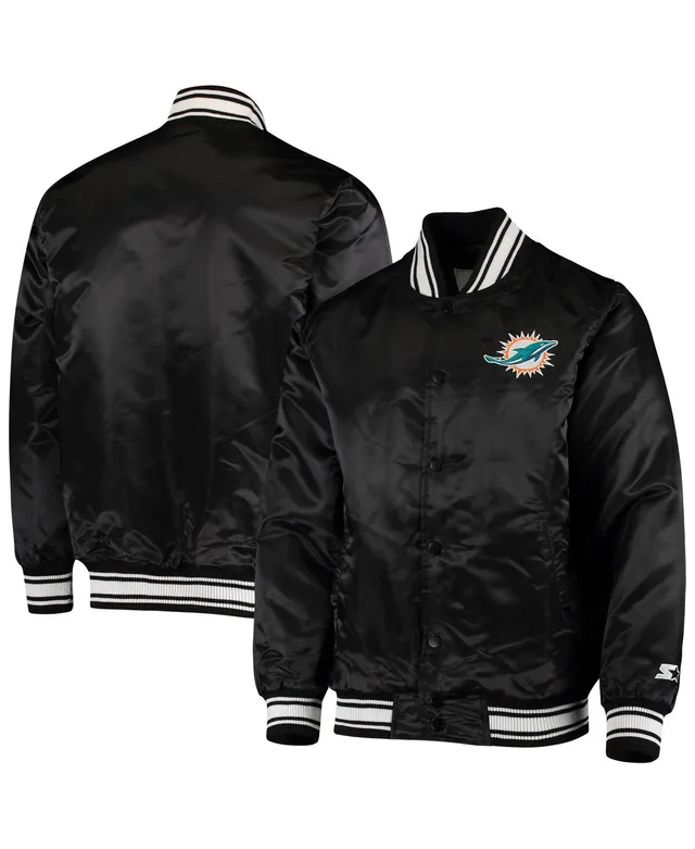 Carolina Panthers Starter Locker Room Satin Varsity Full-Snap Jacket – Black L