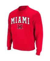 Colosseum Men's Miami University RedHawks Arch Logo Crew Neck Sweatshirt