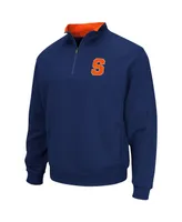 Men's Colosseum Navy Syracuse Orange Tortugas Team Logo Quarter-Zip Jacket