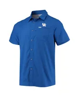 Men's Columbia Pfg Royal Kentucky Wildcats Slack Tide Camp Button-Up Shirt