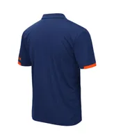 Men's Colosseum Navy Virginia Cavaliers Logo Santry Polo Shirt