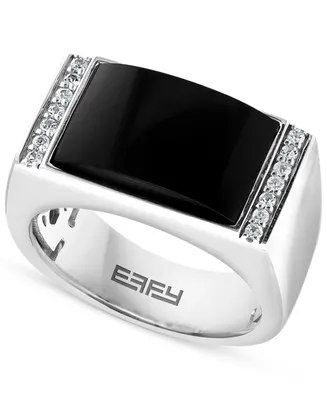 Effy Men's Onyx & White Sapphire (4-1/3 ct. t.w.) Ring