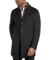 Michael Kors Men's Water-Resistant Slim-Fit Overcoat with Zip-Out Liner