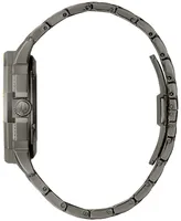 Bulova Men's Octava Automatic Crystal-Accent Gray Stainless Steel Bracelet Watch 41.7mm