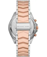 Michael Kors Women's Whitney Chronograph Two-Tone Stainless Steel Bracelet Watch 44mm - Two