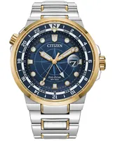 Citizen Eco-Drive Men's Endeavor Two-Tone Stainless Steel Bracelet Watch 44mm - Two