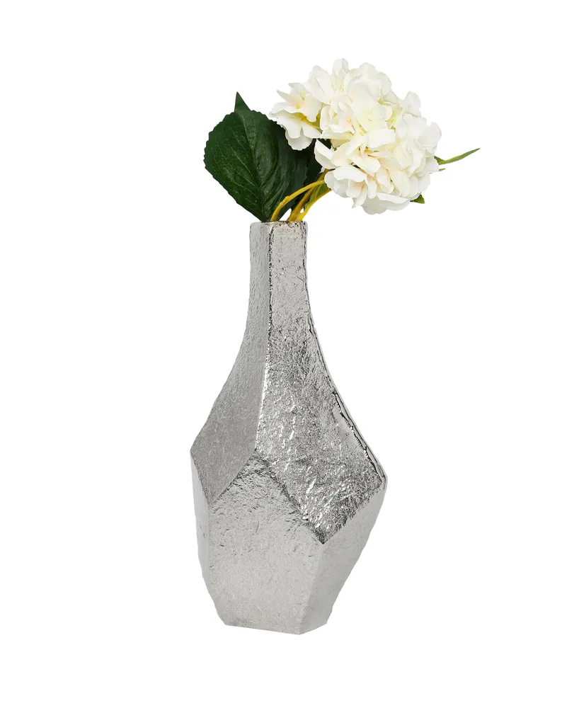 15" Raw Finish Dimensional Centerpiece Vase