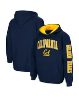 Big Boys Colosseum Navy Cal Bears 2-Hit Team Pullover Hoodie