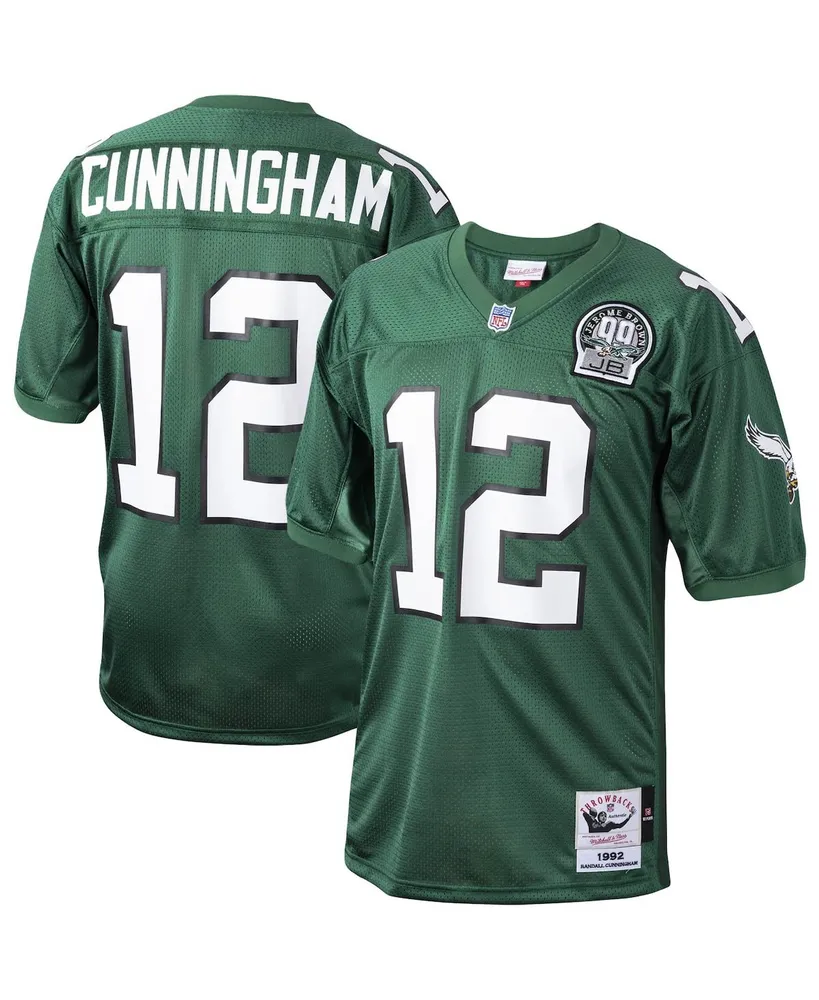 Men's Mitchell & Ness Randall Cunningham Kelly Green Philadelphia Eagles 1992 Authentic Throwback Retired Player Jersey