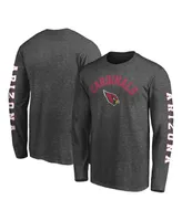 Men's Fanatics Heathered Charcoal Arizona Cardinals Big and Tall City Long Sleeve T-shirt