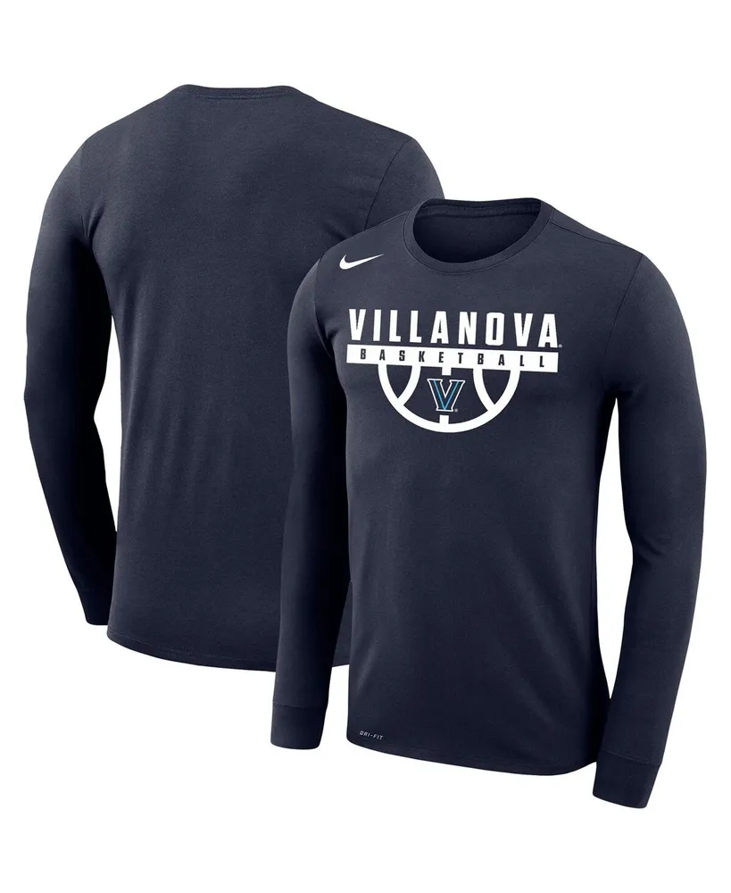 Men's Nike Navy Villanova Wildcats Basketball Drop Legend Long Sleeve Performance T-shirt