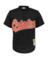 Men's Mitchell & Ness Cal Ripken Jr. Black Baltimore Orioles Cooperstown Mesh Batting Practice Jersey