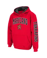 Big Boys Colosseum Red Maryland Terrapins 2-Hit Team Pullover Hoodie