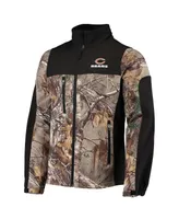 Men's Dunbrooke Realtree Camo and Black Chicago Bears Circle Hunter Softshell Full-Zip Jacket