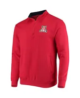 Men's Colosseum Red Arizona Wildcats Tortugas Logo Quarter-Zip Jacket