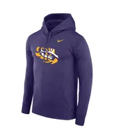 Men's Nike Purple Lsu Tigers Performance Pullover Hoodie