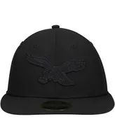 Men's New Era Black Philadelphia Eagles Historic Logo On Low Profile 59Fifty Ii Fitted Hat