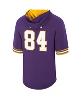 Men's Mitchell & Ness Randy Moss Purple Minnesota Vikings Retired Player Mesh Name and Number Hoodie T-shirt