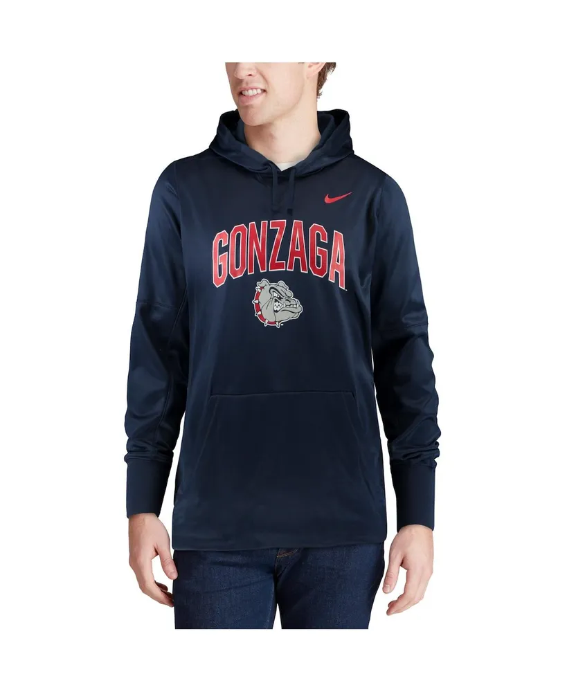 Men's Navy Gonzaga Bulldogs Arch Over Logo Pullover Hoodie