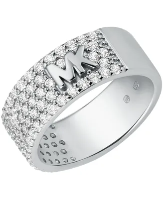 Michael Kors Women's Pave Band Ring with Clear Stones