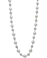 Belle de Mer Gray & White Cultured Freshwater Pearl (5-6mm 7