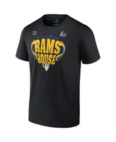 Men's Fanatics Black Los Angeles Rams 2021 Nfc Champions Hometown T-shirt