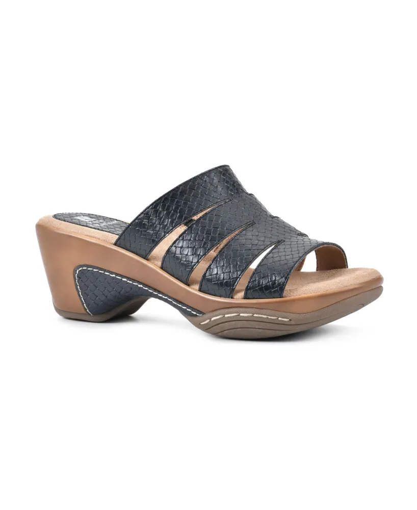 White Mountain Women's Valora Clog Slide Sandals