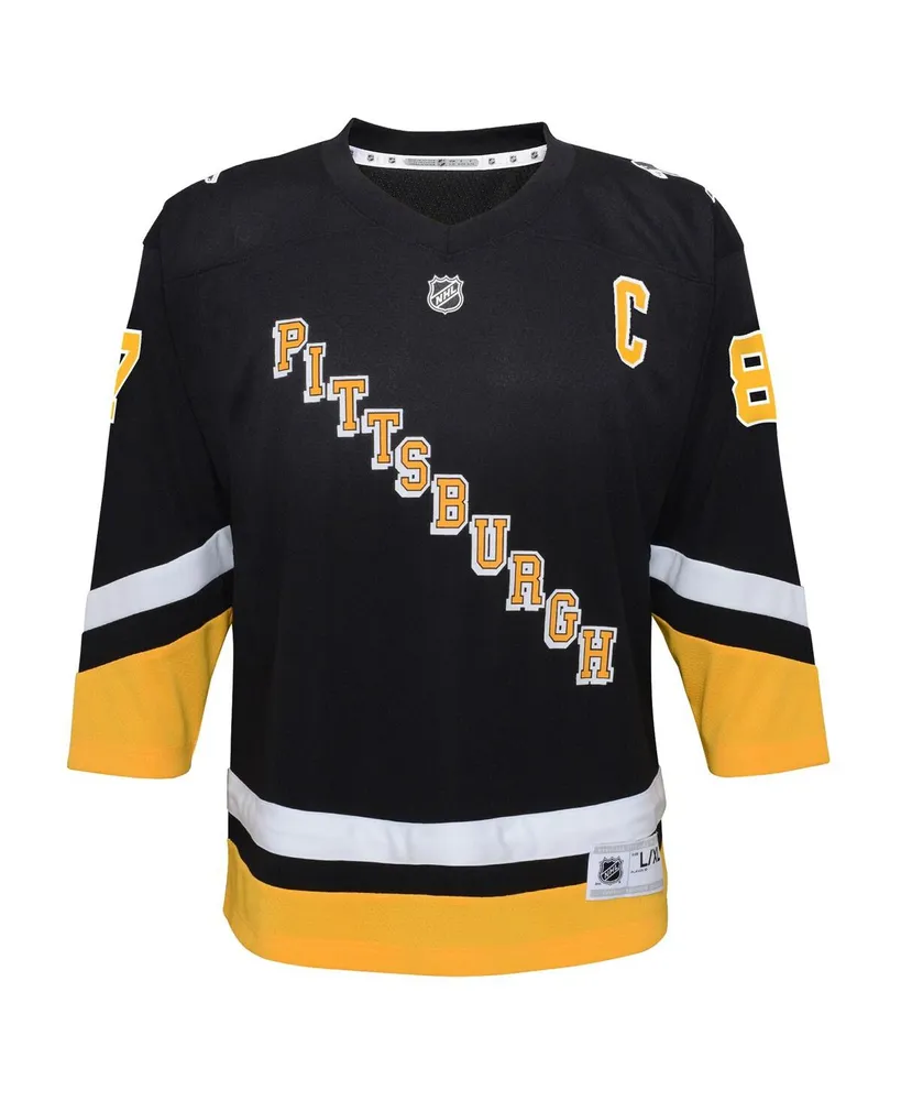 Big Boys Sidney Crosby Black Pittsburgh Penguins 2021/22 Alternate Replica Player Jersey