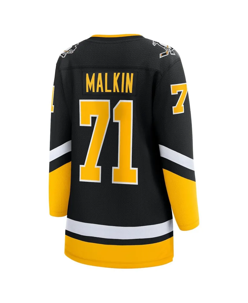 Women's Fanatics Evgeni Malkin Black Pittsburgh Penguins 2021/22 Alternate Premier Breakaway Player Jersey