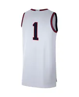 Men's Nike White Gonzaga Bulldogs Limited Basketball Jersey